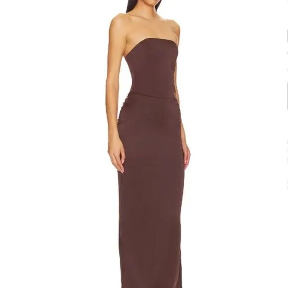 Bec & Bridge NWT Jones Strapless Maxi Dress Brown/Cocoa - Picture 4 of 4